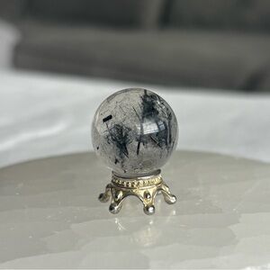 Black tourmaline mini sphere